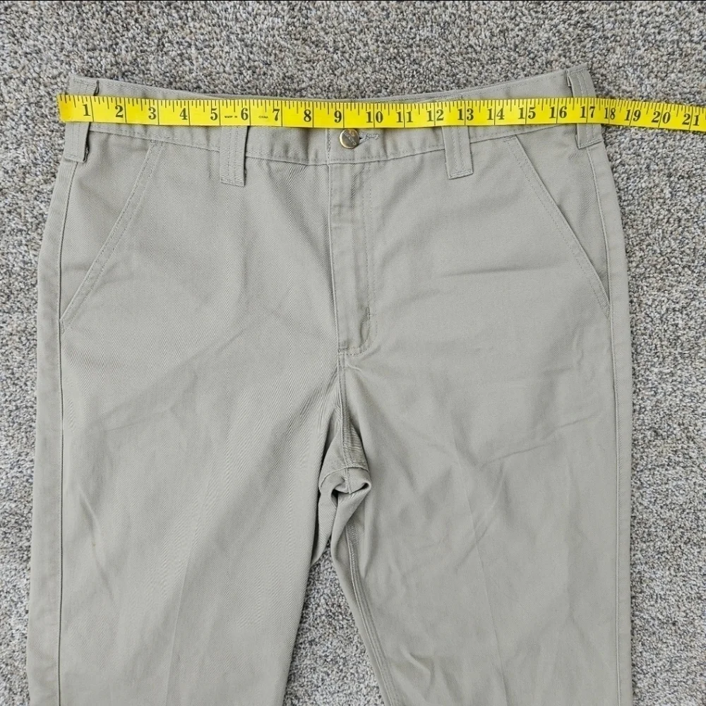 Vintage Carhartt Tan Blended Twill Pants Work Wear Khaki Slacks B290KHI 34x30